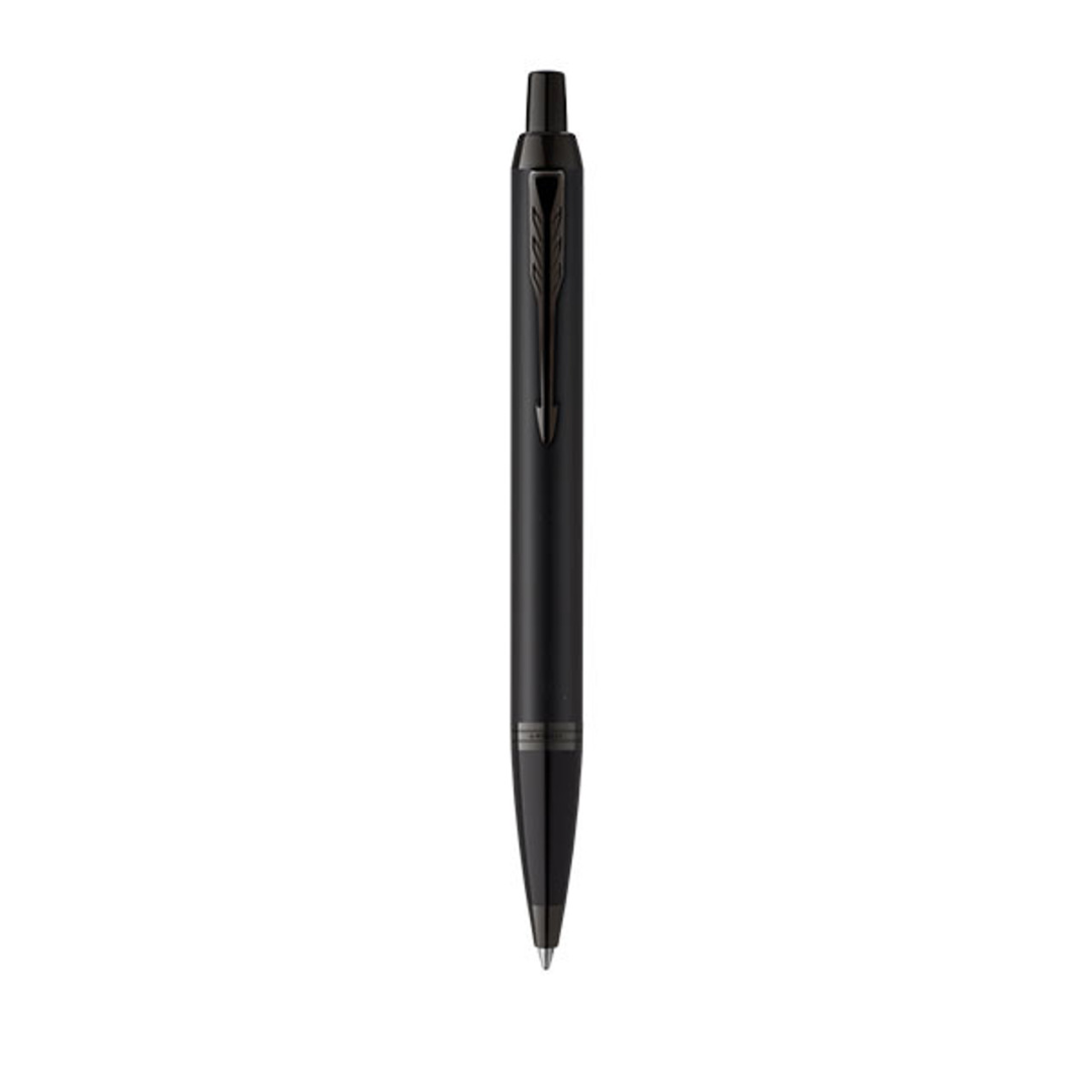 Parker IM Achromatic Ballpoint Pen - Medium Nib - Blue Ink
