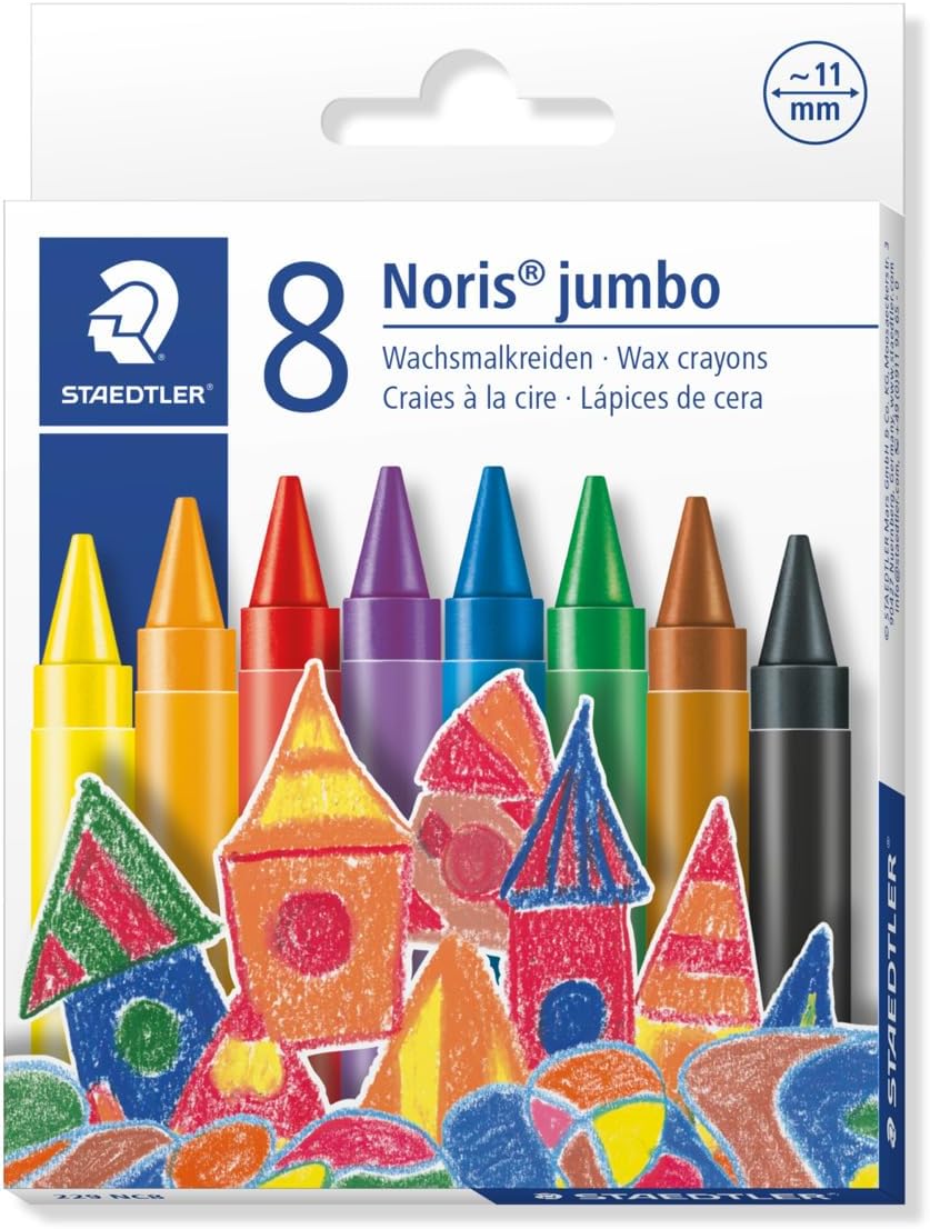 Staedtler  Noris Club Jumbo Wax Crayon (Pack Of 8) - CRA 0091