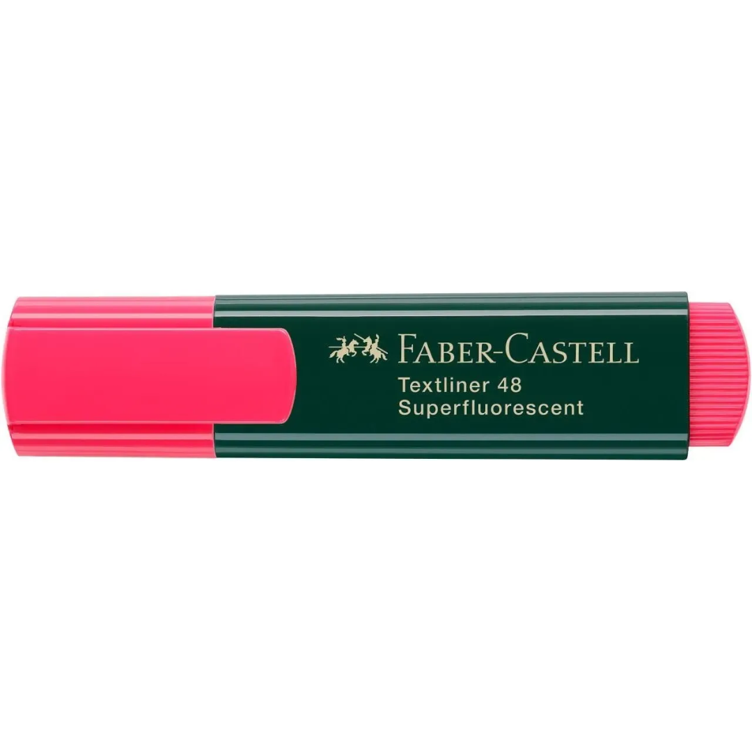 Faber-Castell Textliner 48 Superfluorescent Red Box of 10 - A154821