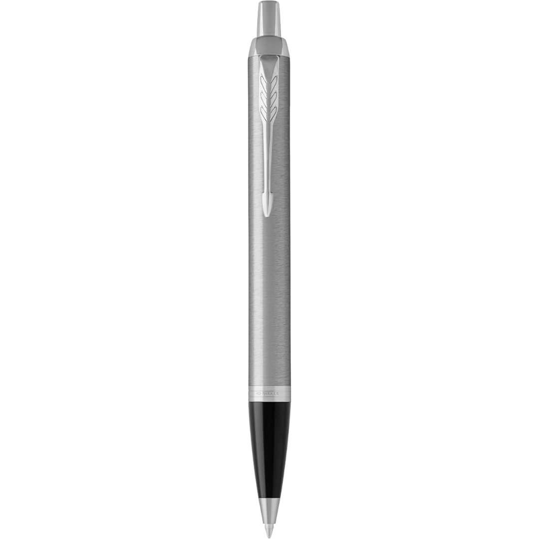 Parker IM Achromatic Ballpoint Pen - Medium Nib - Blue Ink