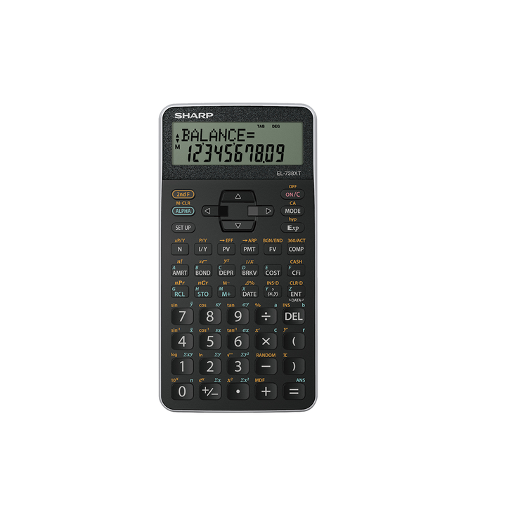Sharp financial calculator EL738xtb - 12 digits