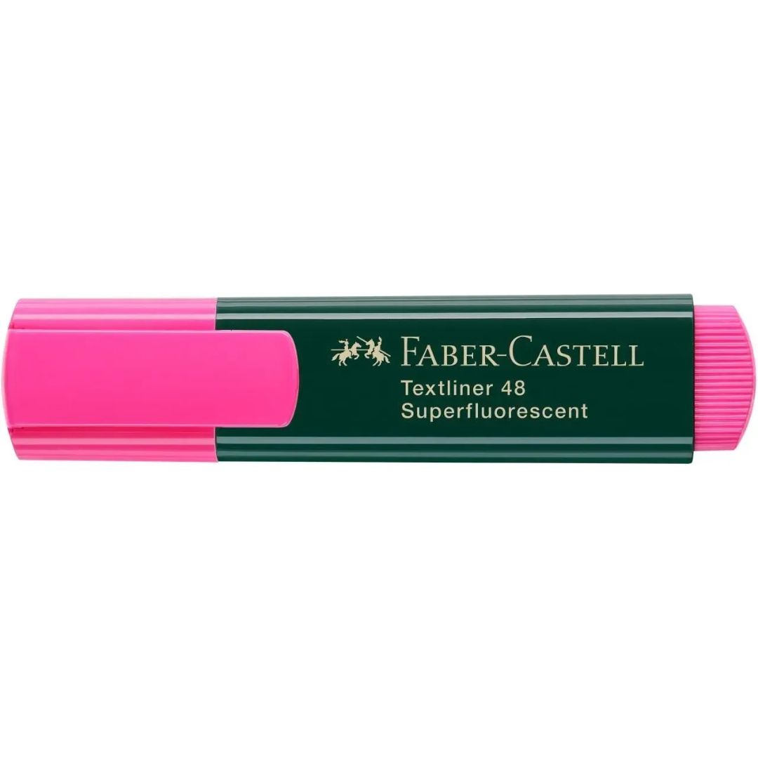 Faber-Castell Textliner 48 Superfluorescent Pink Box of 10 - A154828