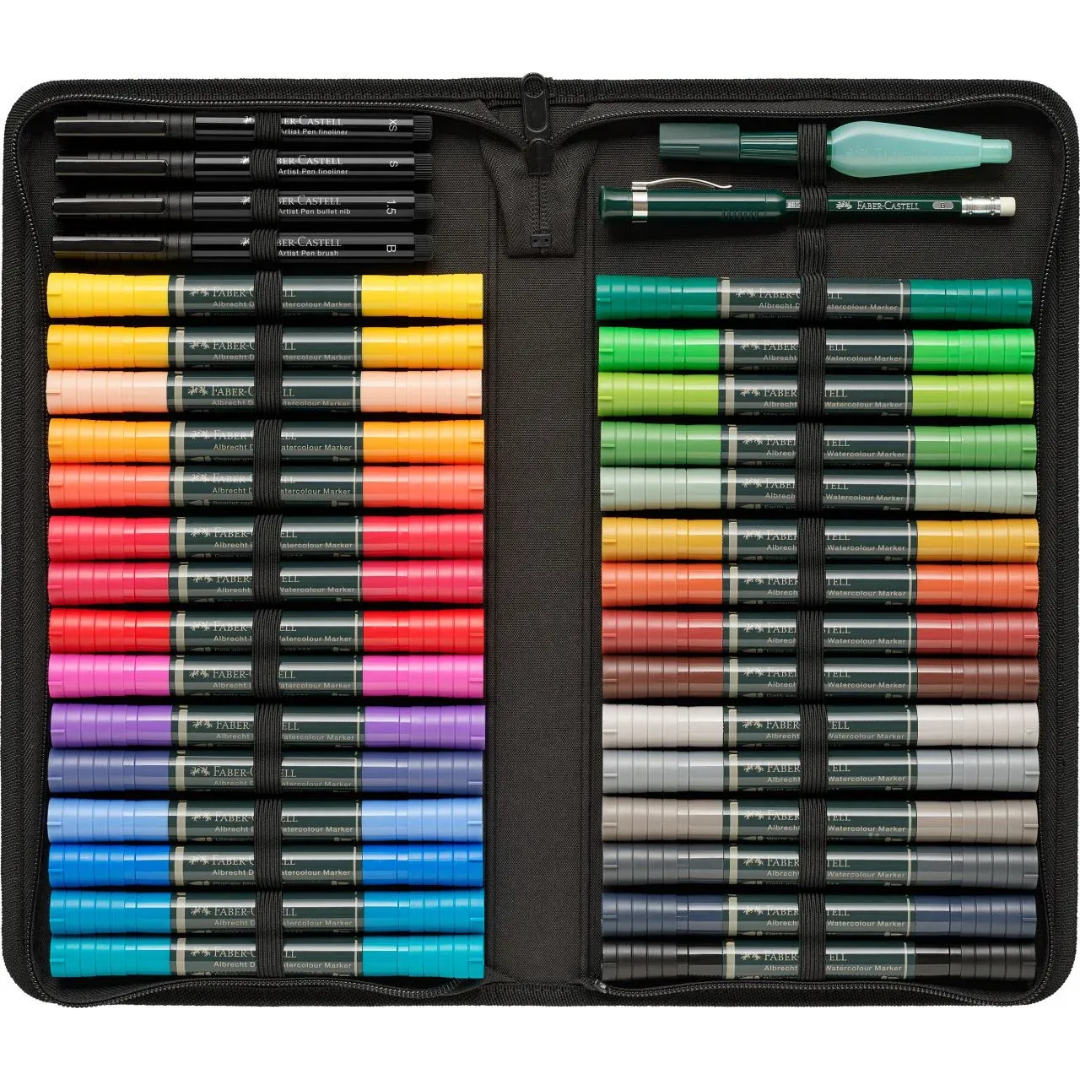 Faber-Castell Albrecht Dürer Watercolour Marker Zipper-Wallet Of 30 - A160301