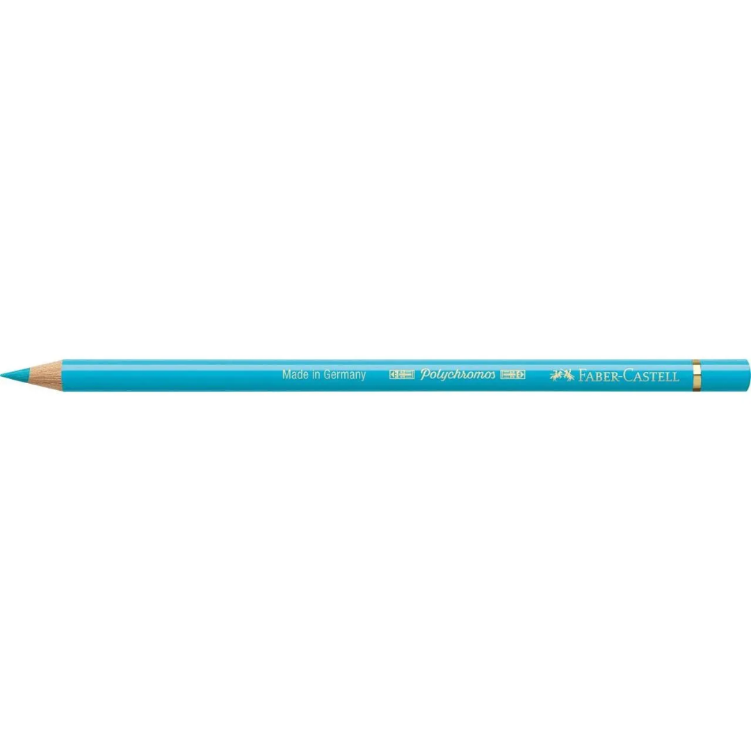 Faber-Castell Polychromos Colour Pencil 154 Light Cobalt Turquoise Box Of 6 - A110154