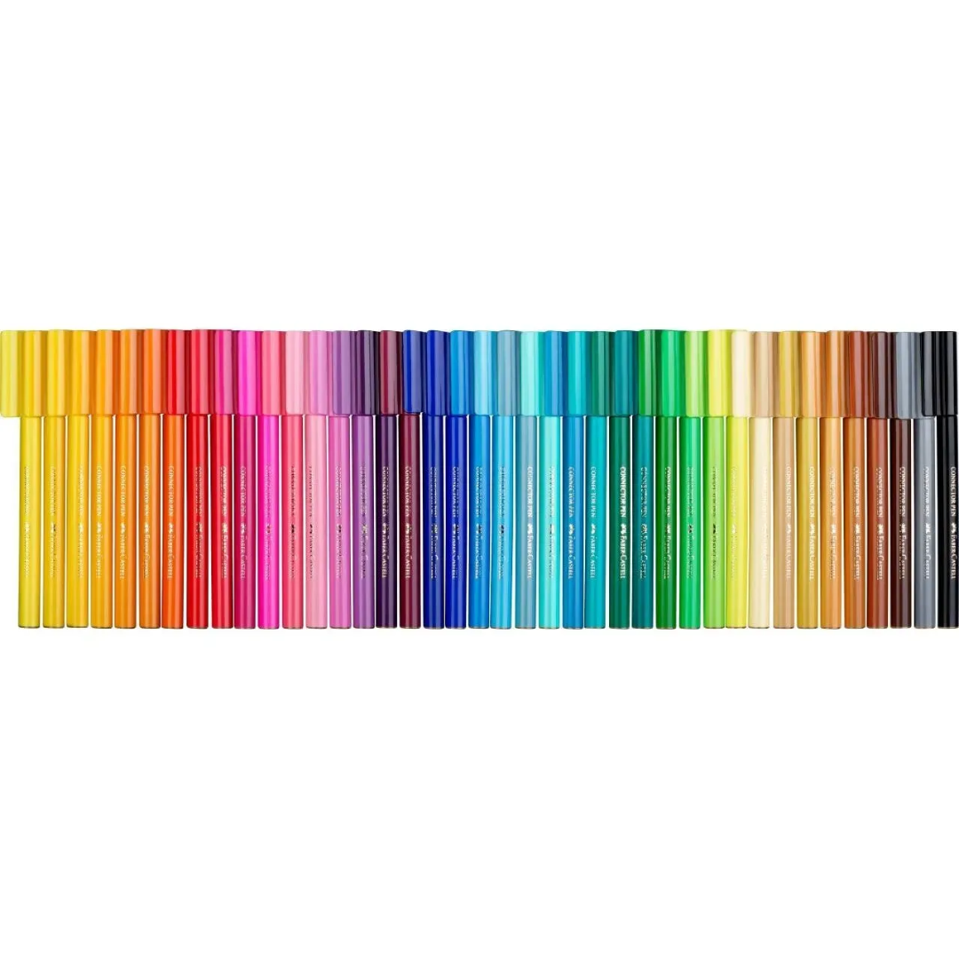 Faber-Castell Connector Felt-Tip Pen Suitcase 47 Pieces - A155535
