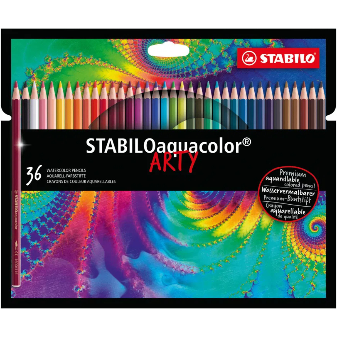 Stabilo Arty Aquacolor Aquarellable Colour Pencil: Assorted - 1612-1-20