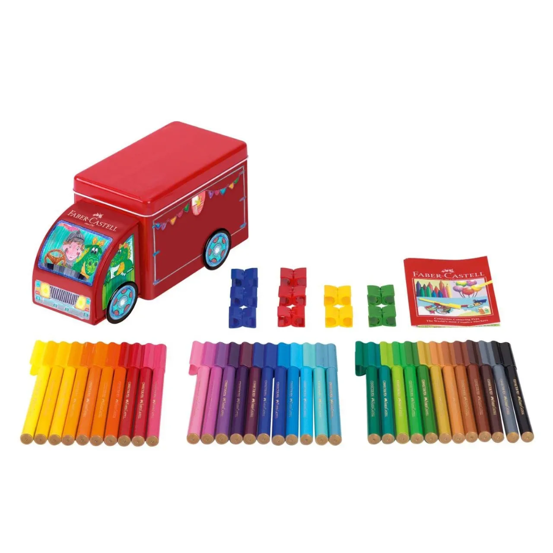 Faber-Castell Connector Felt-Tip Pen Truck Set Of 43 Pieces - A155533