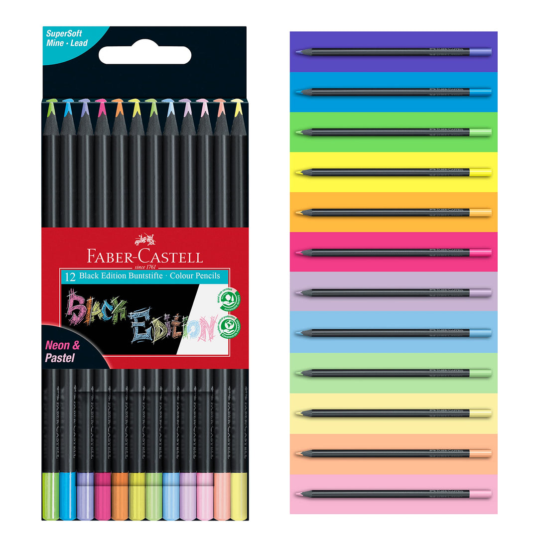 Coloured pencils Black Edition Neon + Pastel - BTSPCL 38