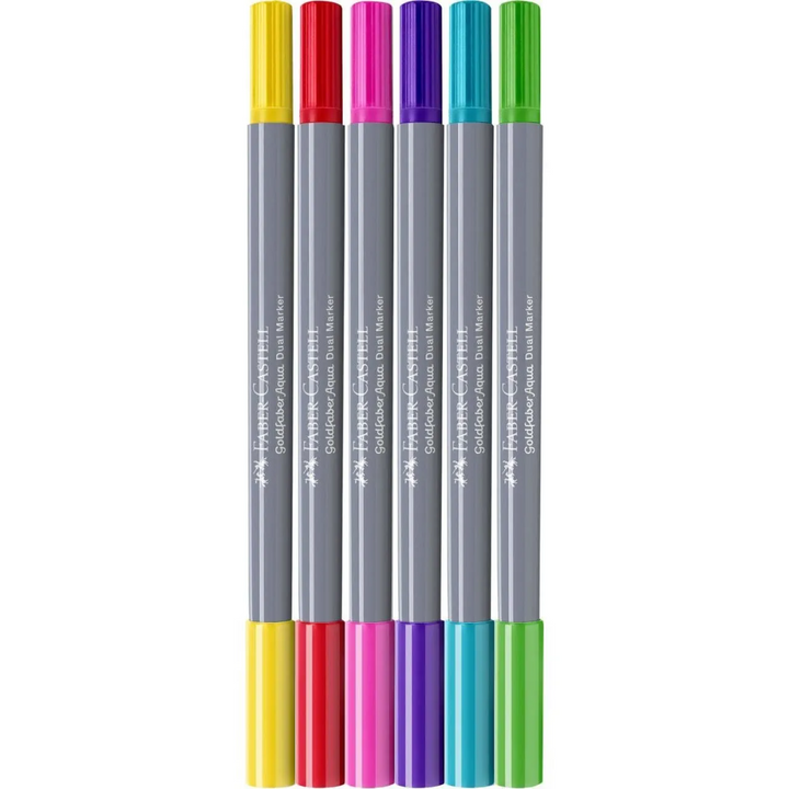 Faber-Castell Goldfaber Aqua Dual Marker Wallet Of 6, Candy Shop - A164528