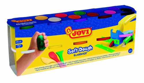JOVI Soft Play Dough 10X110g - Assorted Colours