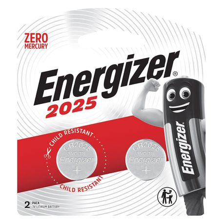 Energizer CR2025 3v Lithium Coin Battery Card 2 - BAT 000C