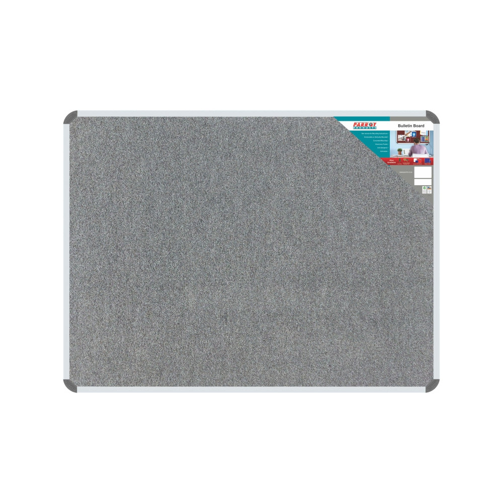 Parrot Bulletin Board Ribbed Aluminium Frame (600x450mm)