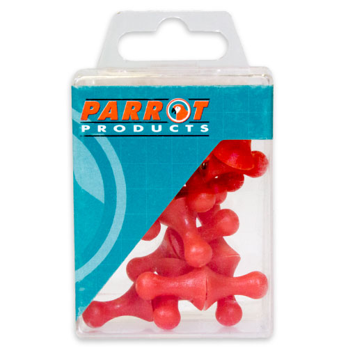 Parrot Magnet Map Pins (25 Box - Size:16mm - Red) - BA0915R