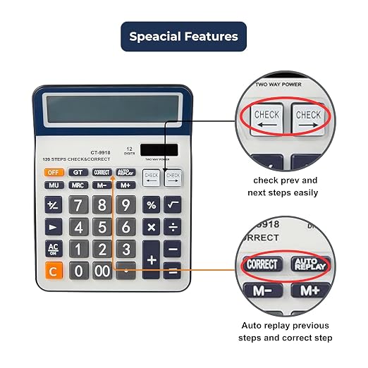 Kajib check and correct calculator - CT 9918