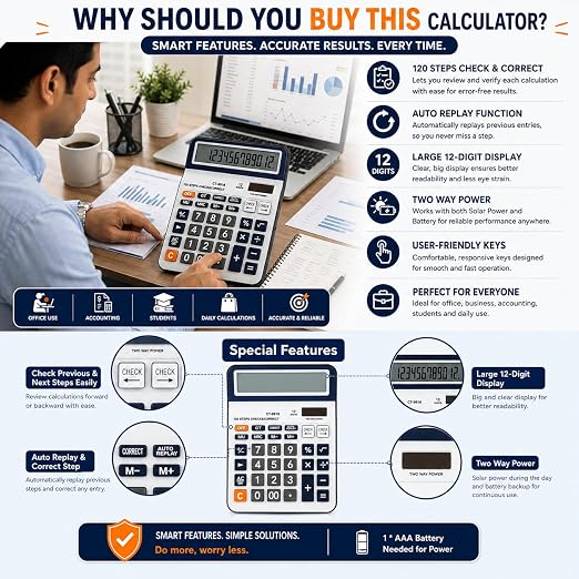 Kajib check and correct calculator - CT 9918
