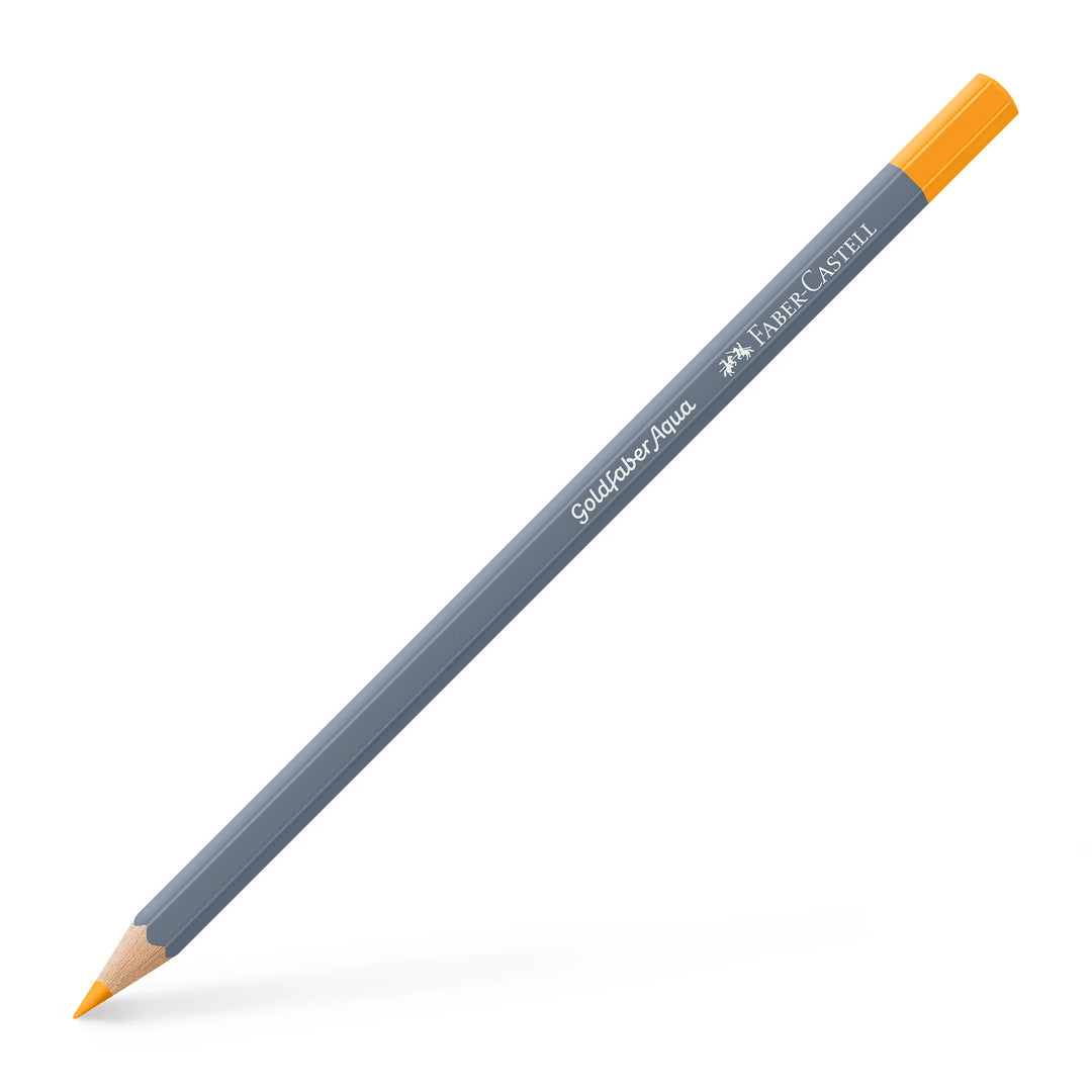 Faber-Castell Goldfaber Aqua Watercolour Pencil 109 Dark Chrome Yellow Box Of 12 - A114609