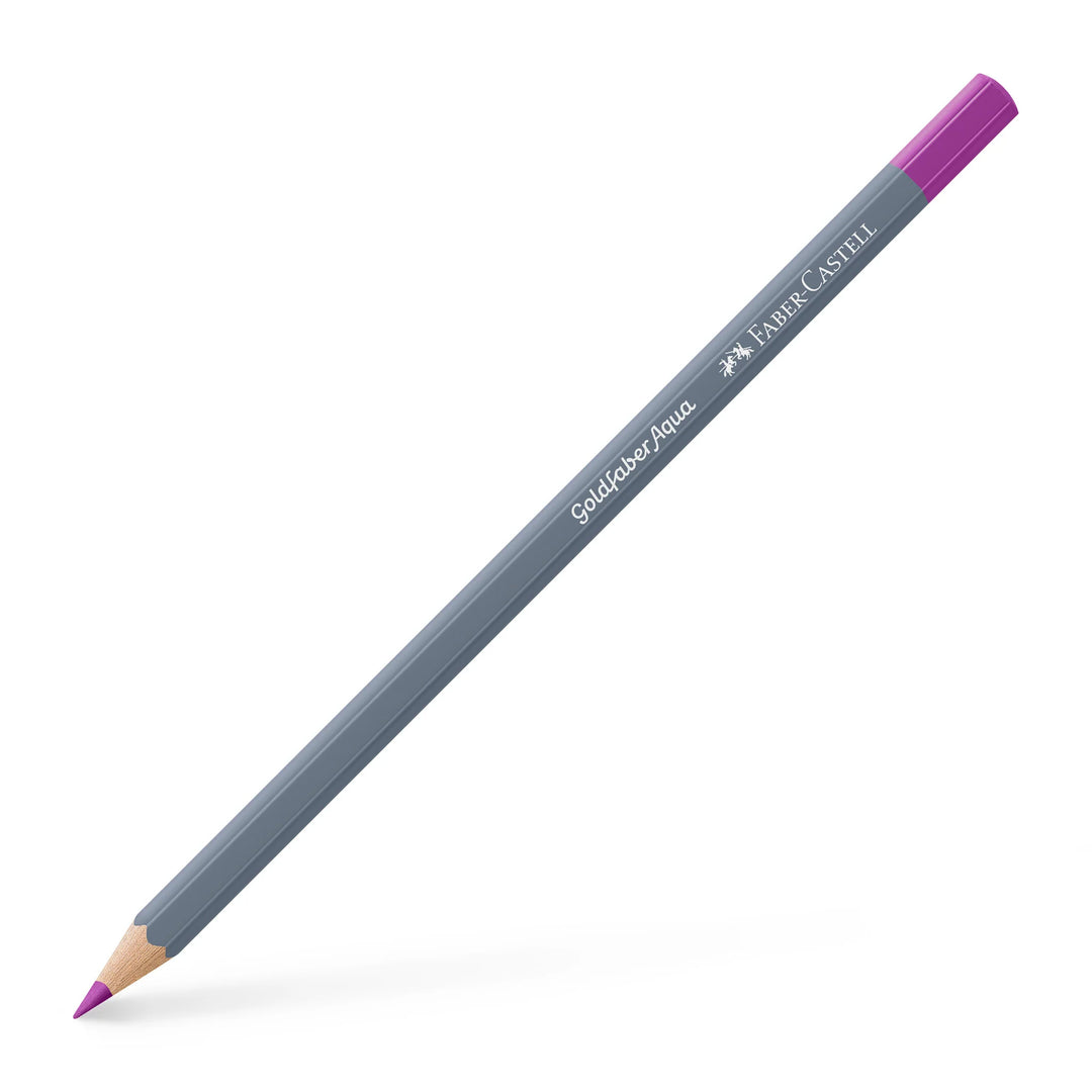 Faber-Castell Goldfaber Aqua Watercolour Pencil 125 Middle Purple Pink Box Of 12 - A114625