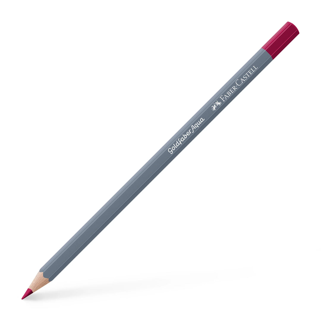Faber-Castell Goldfaber Aqua Watercolour Pencil Permanent Carmine Box Of 12 - A114626