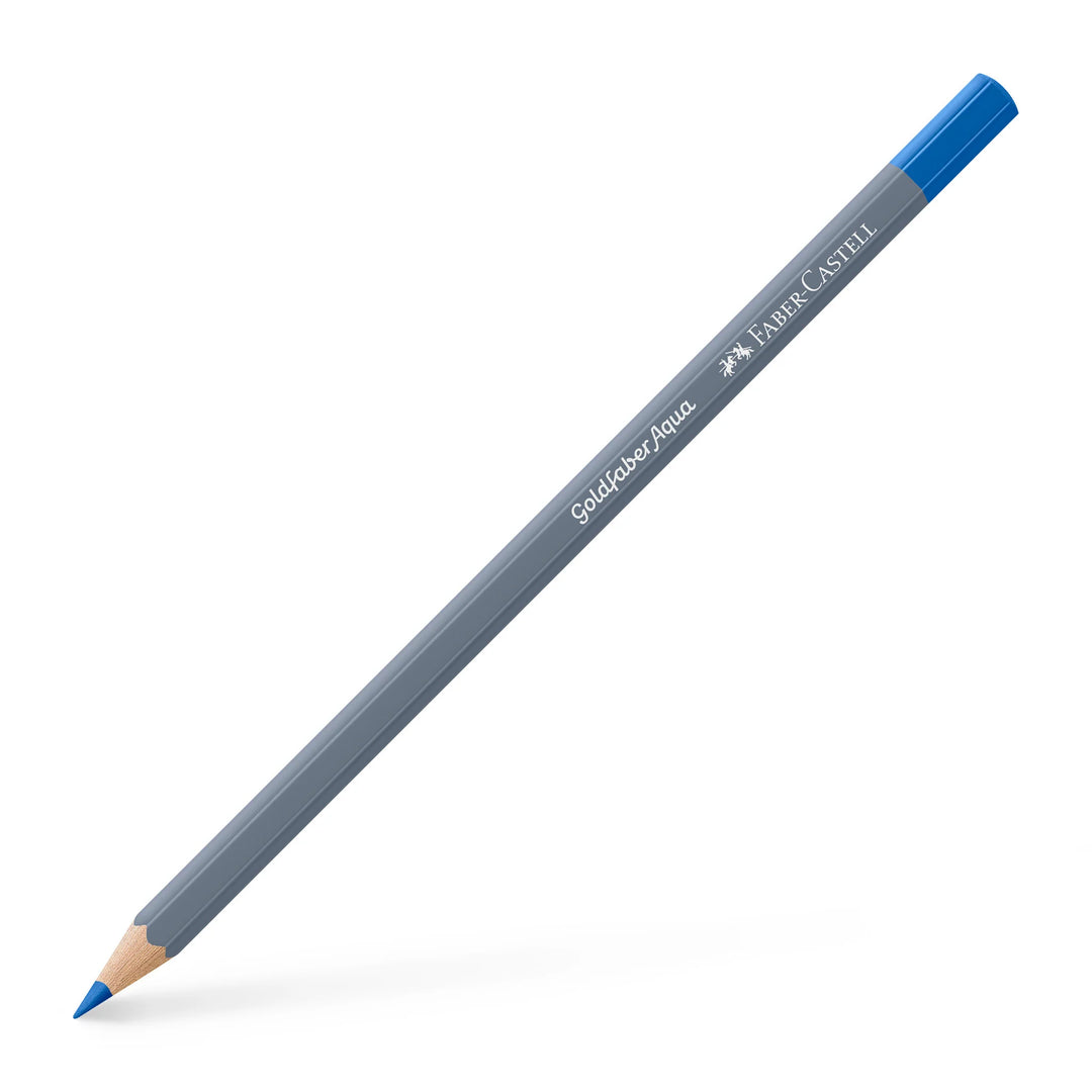 Faber-Castell Goldfaber Aqua Watercolour Pencil 143 Cobalt Blue Box Of 12 - A114643