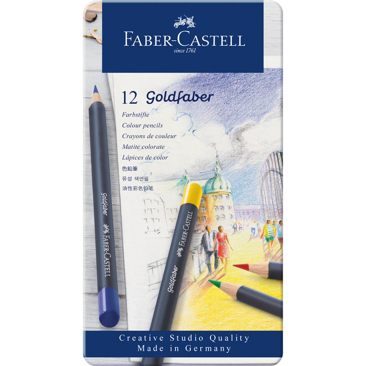 Faber-Castell Goldfaber Colour Pencil Tin Of 12 - A114712