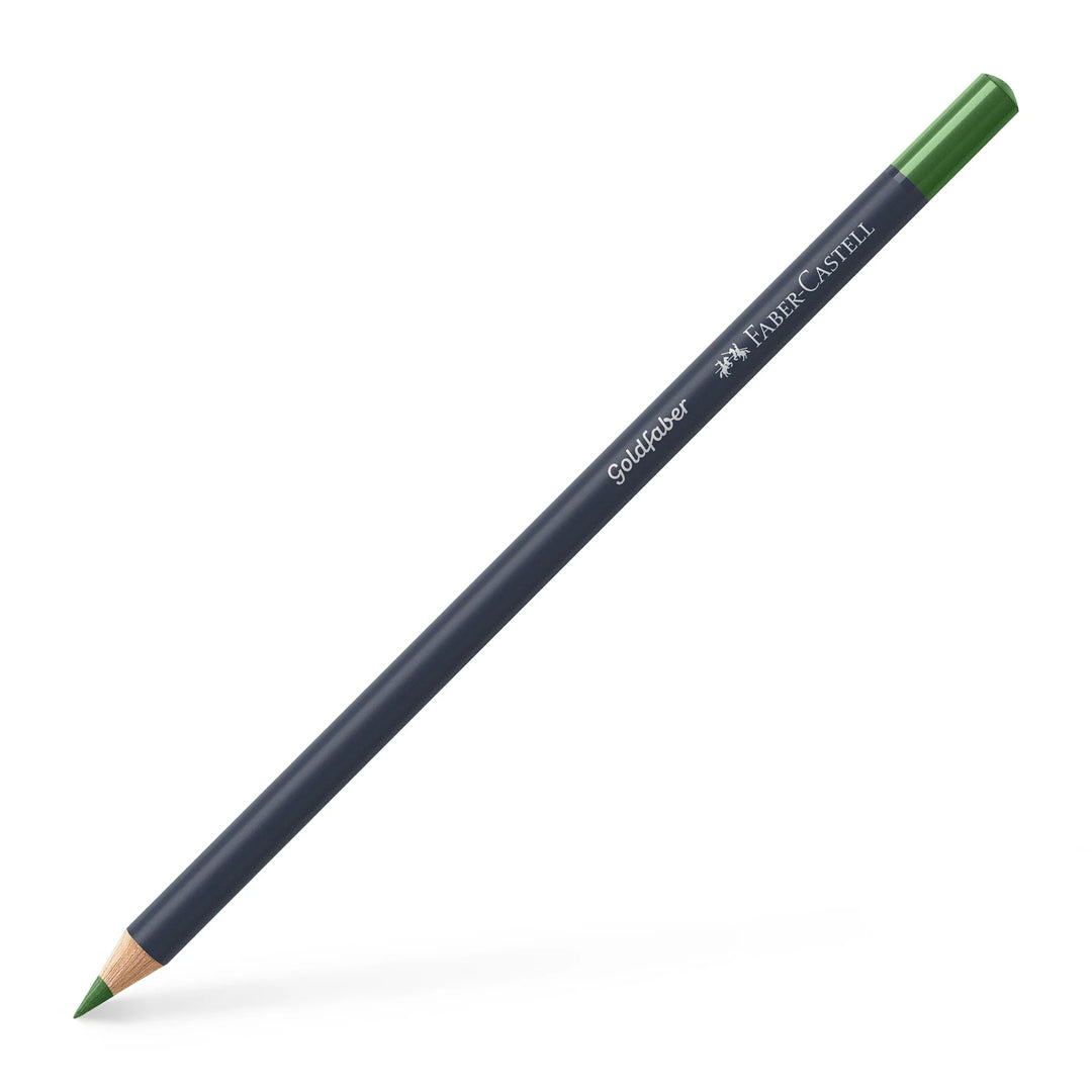Faber-Castell Goldfaber Colouring Pencil 167 Permanent Green Olive Box Of 12 - A114767