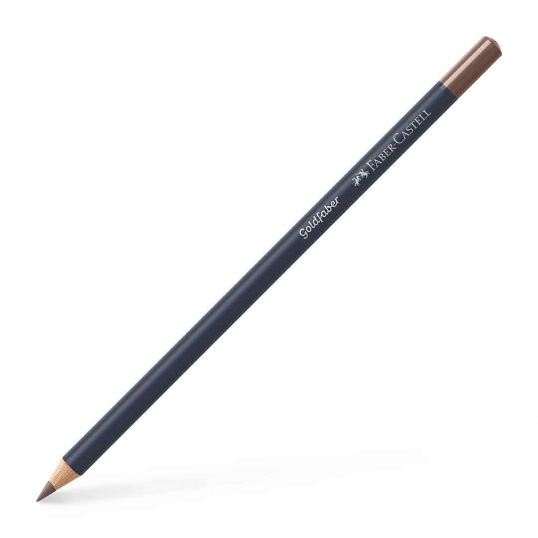 Faber-Castell Goldfaber Colouring Pencil 176 Van Dyck Brown Box Of 12 - A114776