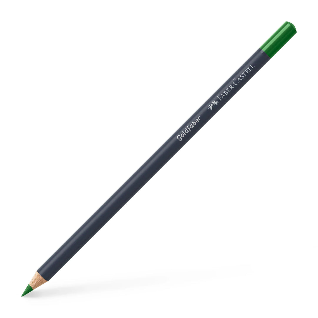 Faber-Castell Goldfaber Colouring Pencil 266 Permanent Green Box Of 12 - A114796