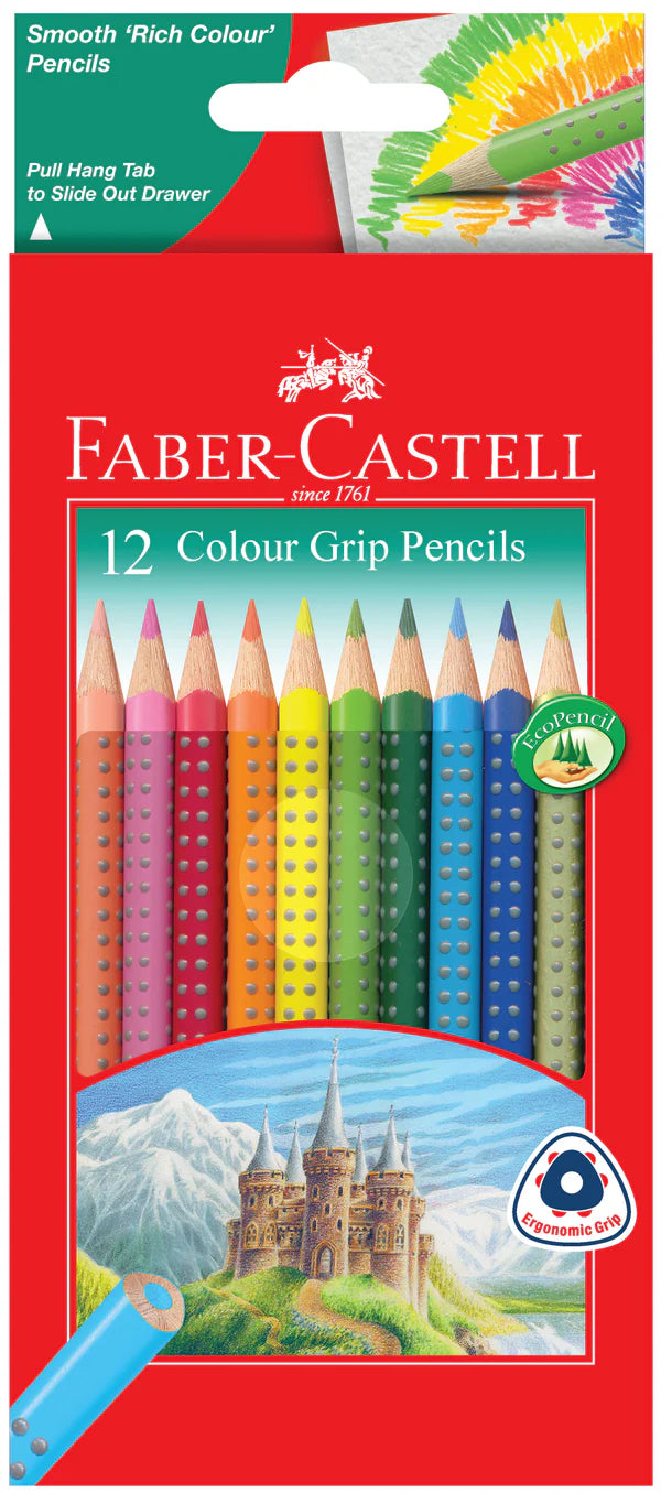Faber-Castell Grip Colouring Pencils Box of 12/24