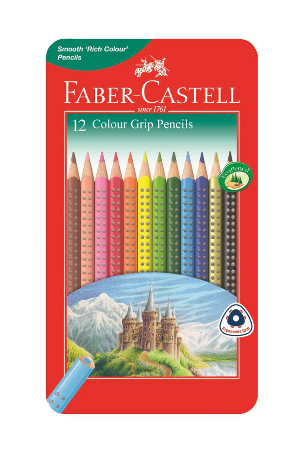 Faber-Castell Grip Colour Pencils Tin Of 24