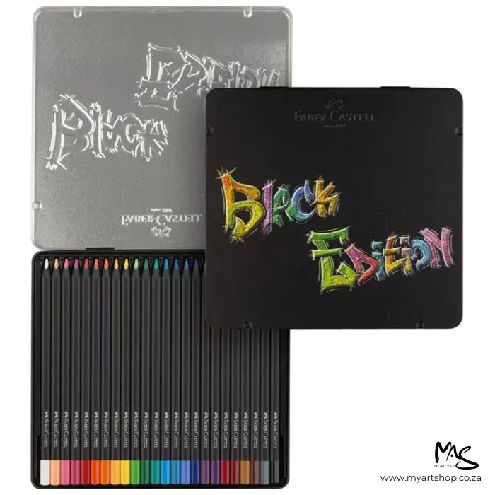 Faber-Castell Black Edition Colour Pencils Tin of 24 - A116425