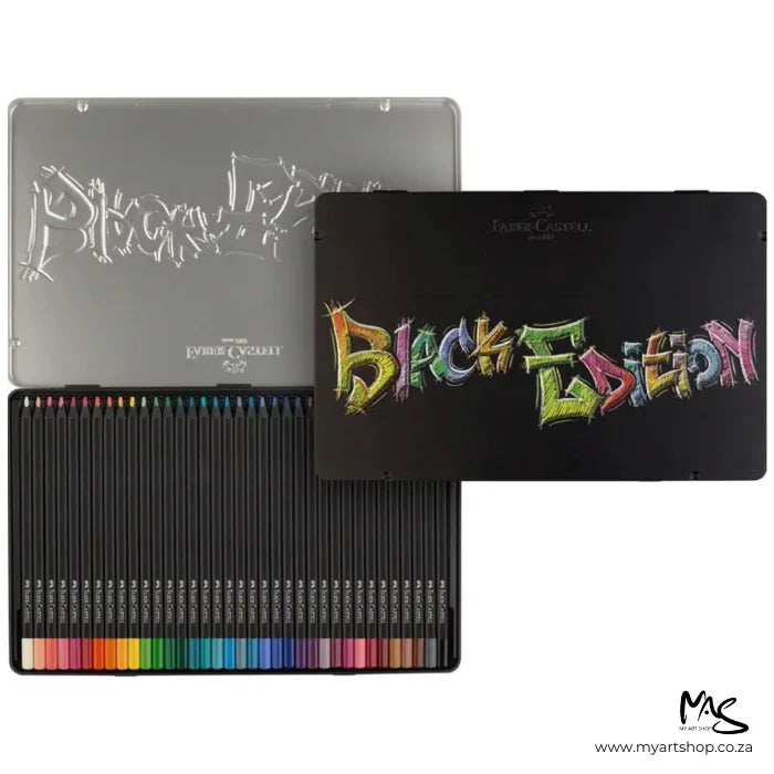 Faber-Castell Black Edition Colour Pencils Tin of 36 - A116437