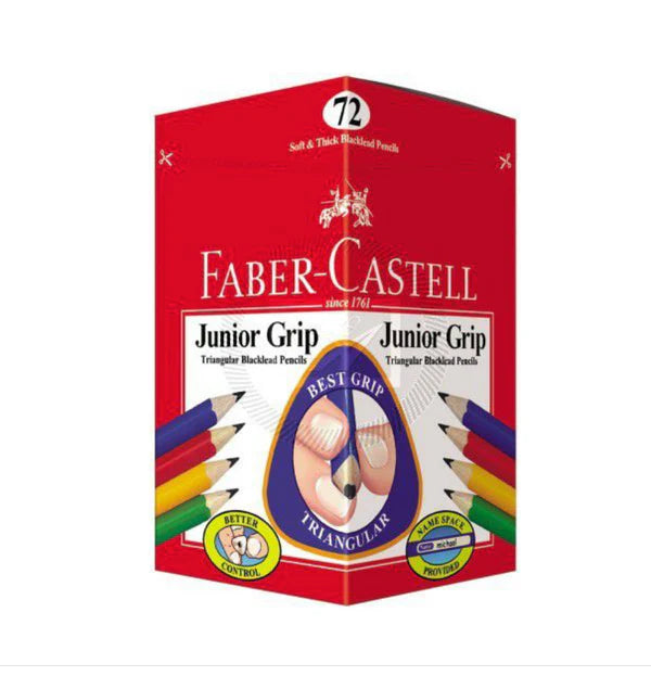 Faber-Castell Junior Graphite Pencils, HB Display of 72 - A116572