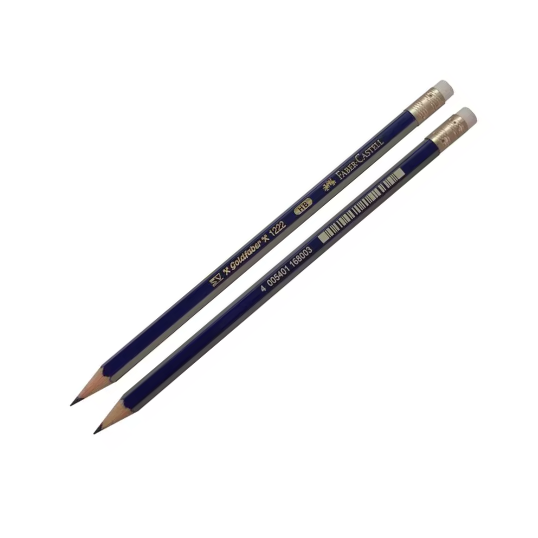 Faber-Castell Goldfaber Graphite Pencil with Eraser HB Box Of 12 - A116800