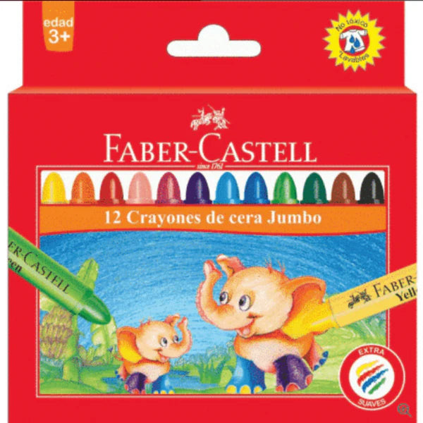 Faber-Castell Jumbo Way Crayons Box Of 12 - A120040