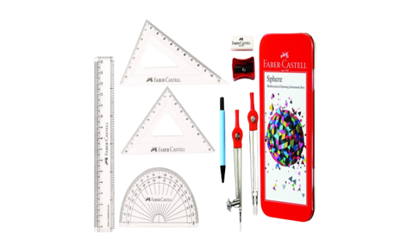Faber-Castell Sphere Geometry Box Red - COMP 016A