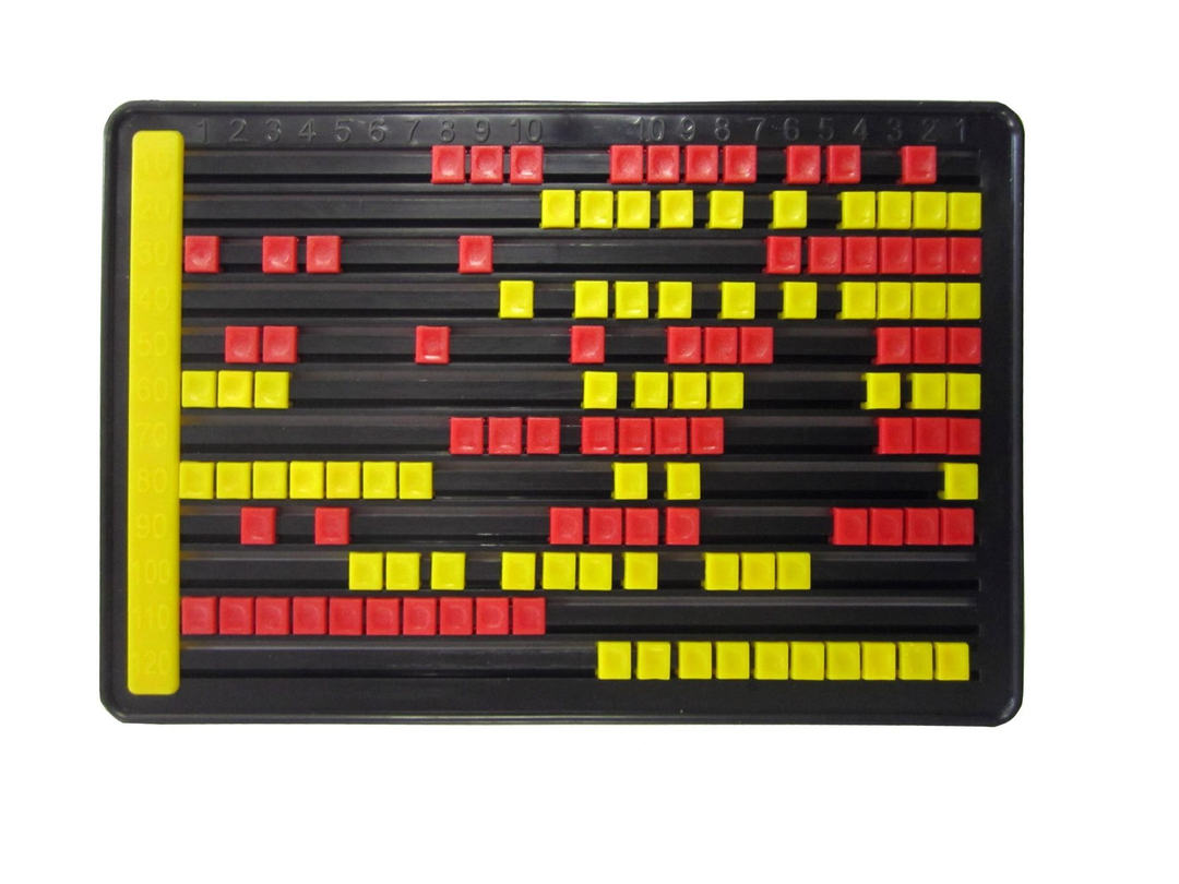 ABA0029	CROXLEY Abacus 12x10 Plastic Beads - 2 Colour
