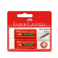 Faber-Castell Blisters PCS PVC Free Erasers Set Of 2 - AC7095202