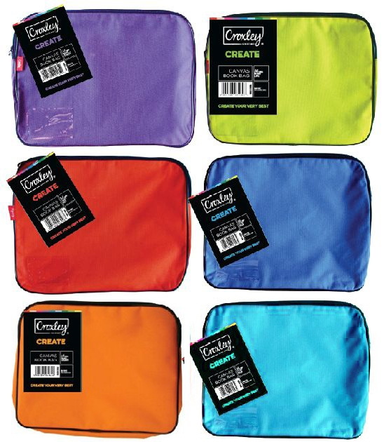 BAG1660	CROXLEY Canvas Gusset Assorted 6