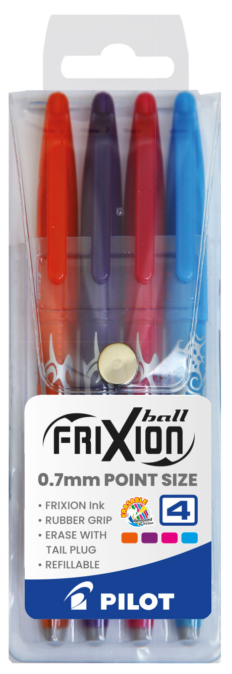 Pilot Frixion Ball 0.7 Fashion Wallet of 4 - 0