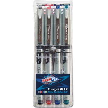 Pentel Energel Metal Tip Gel Rollerball Pen 0.7mm
