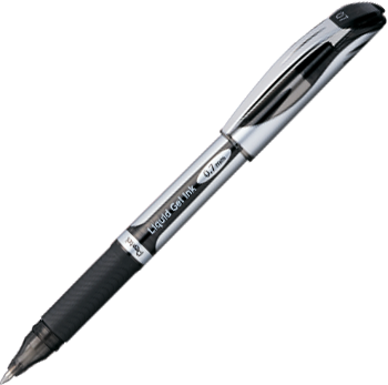 Pentel Energel Metal Tip Rollerball Black