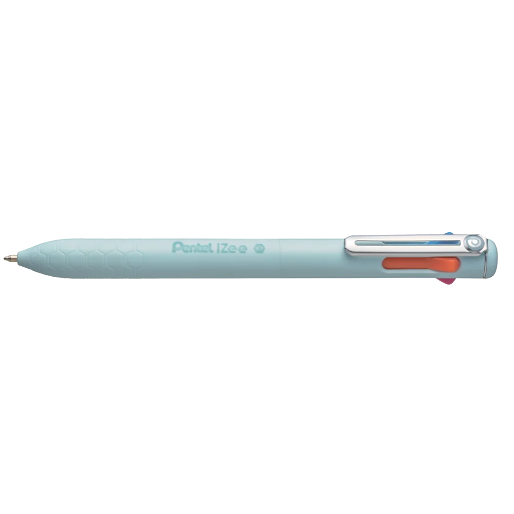 Pentel Izee 1.0mm Ballpoint Pen Light Blue Body 4 In 1 - F/P/S/V