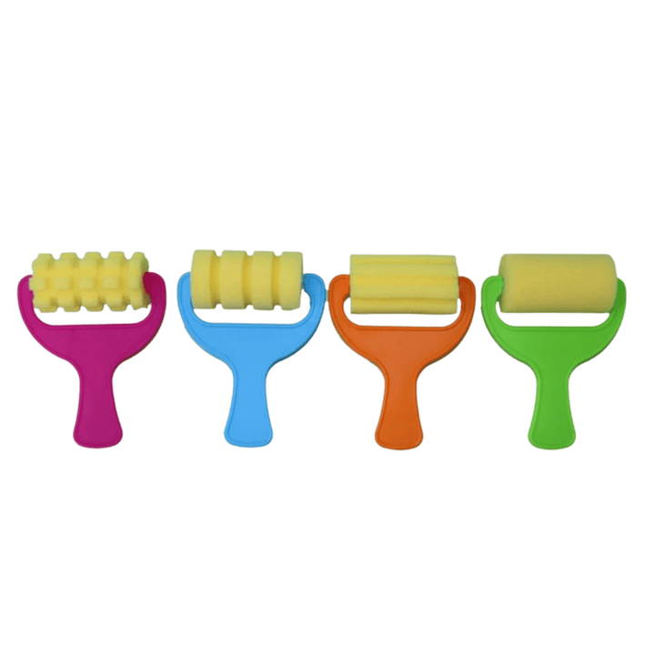 Bantex School Painting Roller Sponge Set of 4 - BKR971856