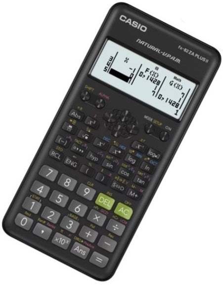 Casio FX-82ZA Plus II Scientific Calculator - fx-82 za plus 2-black