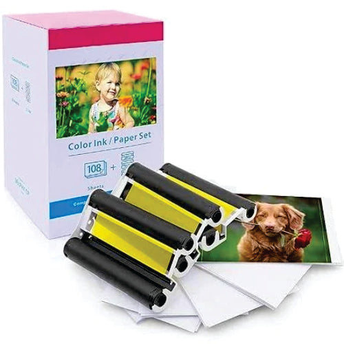 SBR Selphy KP-108IN Ink and Paper Set (108 Prints) – Canon Comaptible - CNCK108COM