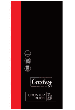 Croxley JD150 2-Q 192 Pg Ruled F&amp;M 297x138mm Pk5 - COU150