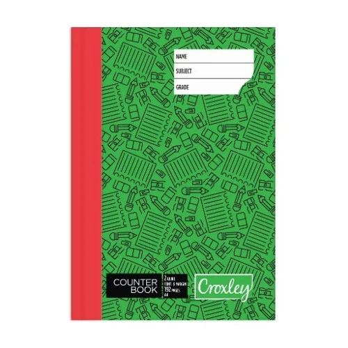 Croxley Eco 2Q F&amp;M Black With Print Pk 20