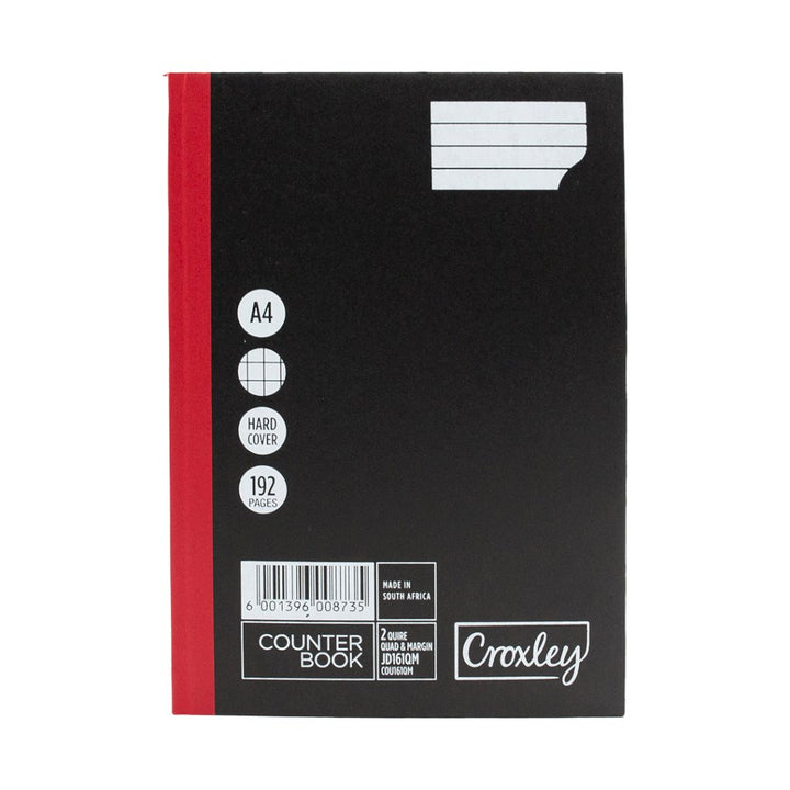 Croxley JD161 2-Q 192 Pg Ruled Quad &amp; Margin A4