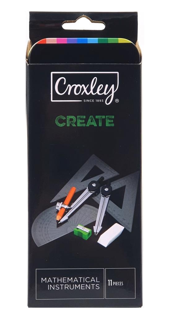 Croxley Maths Set 11 Piece - BTSMAT 01