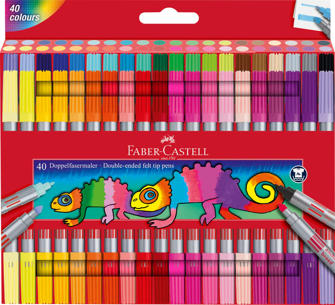 Faber-Castell Double Ended Felt Tip Pen Set Of 40 - A151140